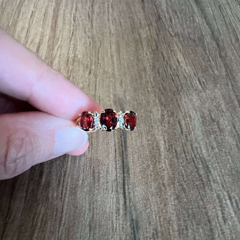 Amber Gemstone Ring - image 1